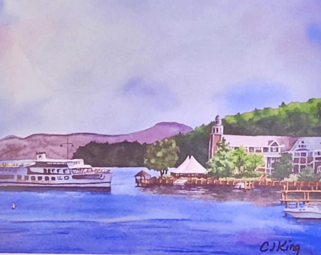 LAKE WINNIPESAUKEE PRINT