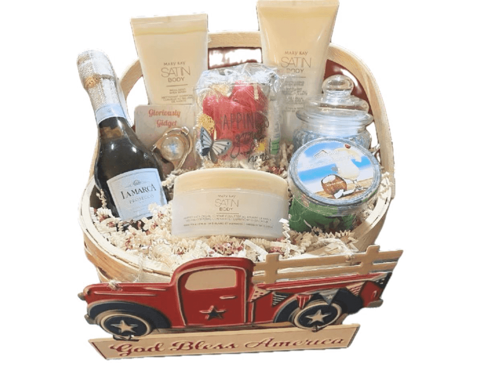 "RED TRUCK RELAXATION" BASKET