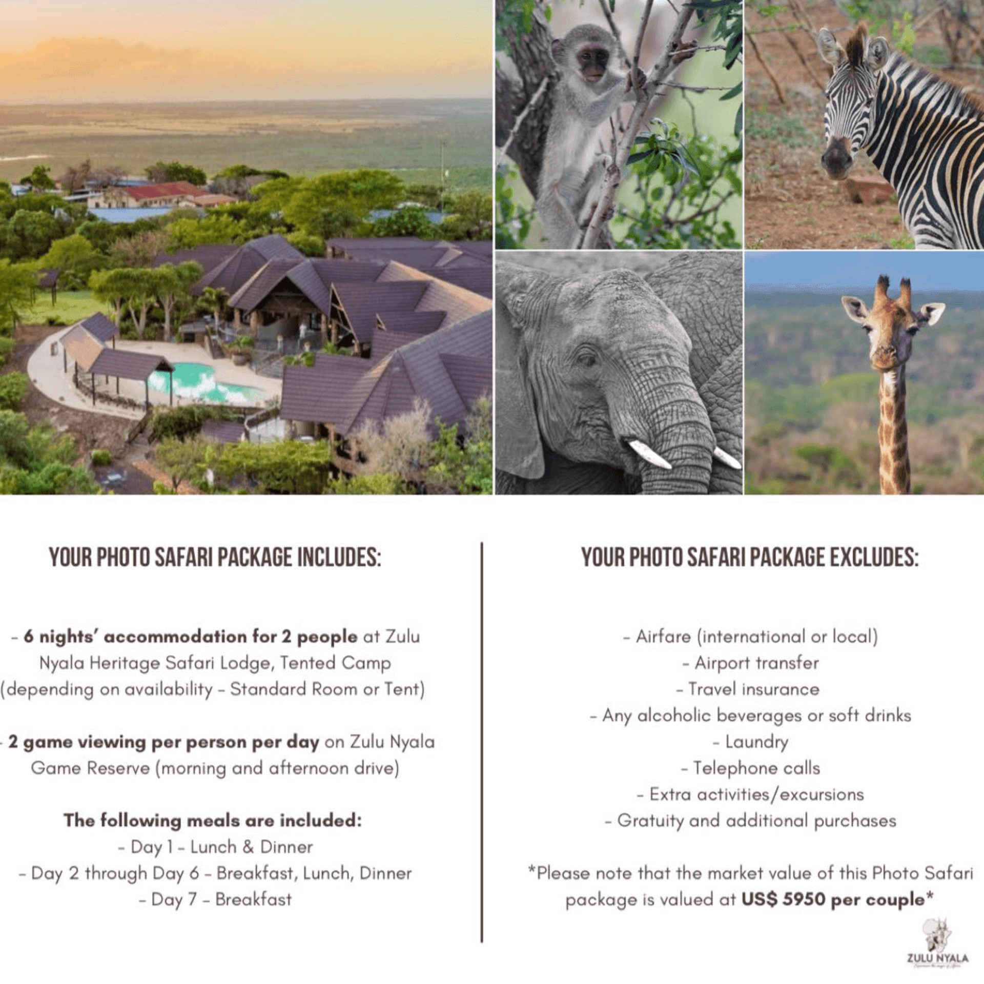 AFRICAN SAFARI FOR 2 