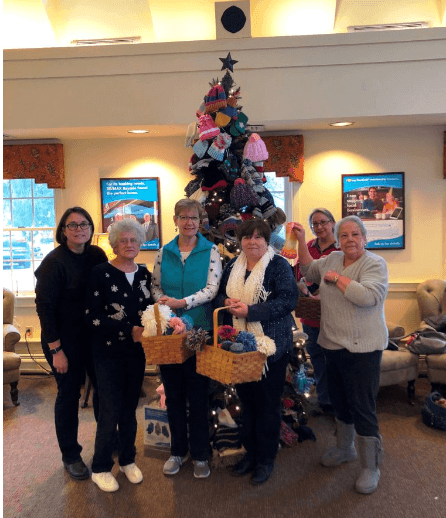 12/20/18 MVSB - MWC Donates hundreds of handknit mittens, scarves and hats